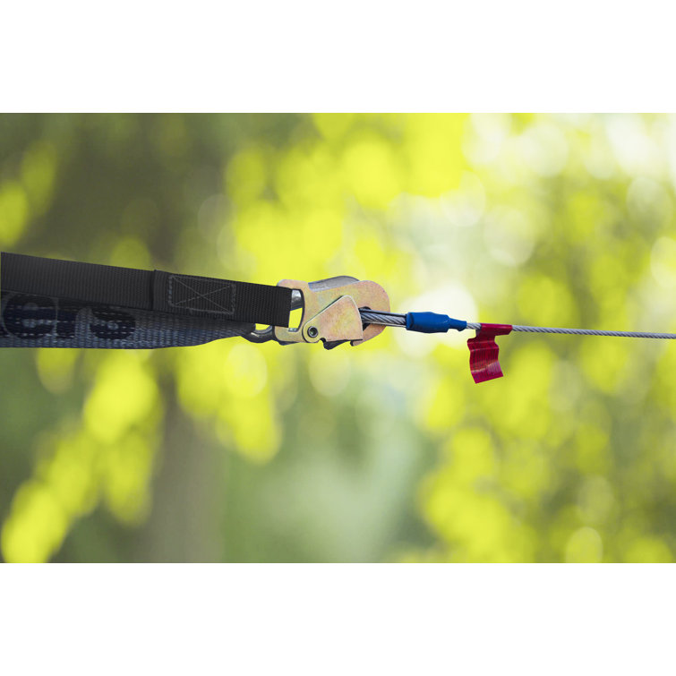 Slackers Zipline Quick Install Kit Slackers Steel Black/Grey Swing Set